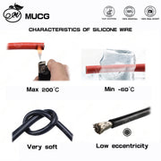 High-Current Silicone Battery Cable - 1m to 50m, 4 AWG to 95mm²