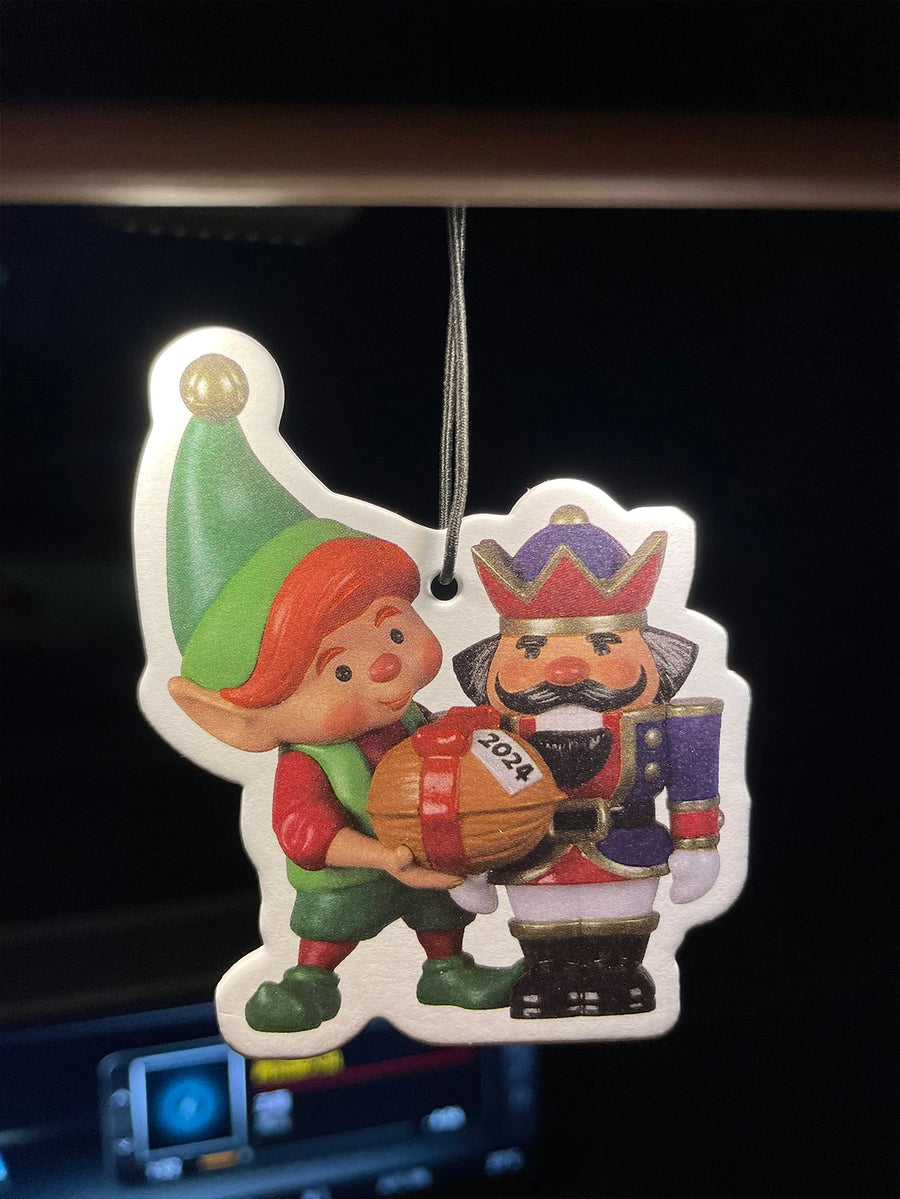 2024 Christmas Elf & Nutcracker Gift Box Hanging Car Air Freshener