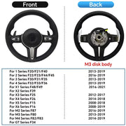 BMW E/F-Series Full-Leather Steering Wheel with Paddles – M3/M5 Styles