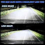 2-Piece H7 LED Headlight Bulb – CANBUS, Compact