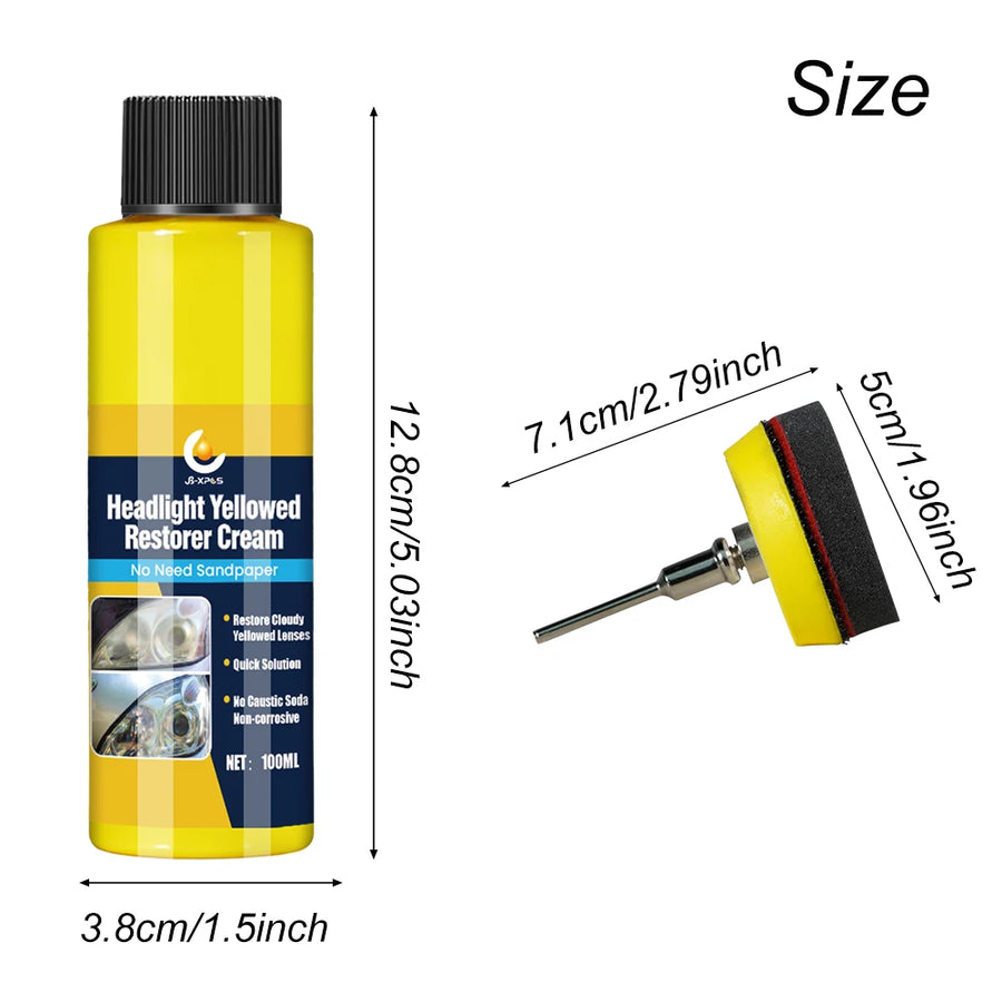 Headlight Lens Restoration Kit – 100 ml
