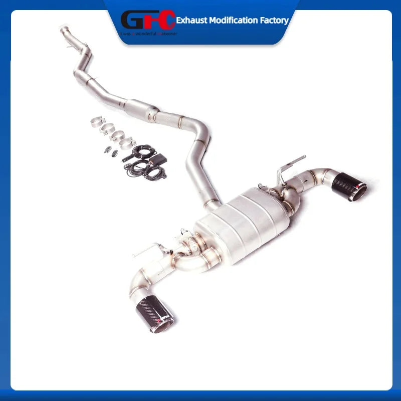 304 Stainless Steel Valved Cat-Back Exhaust System for BMW 125i 1 Series 2010-2017