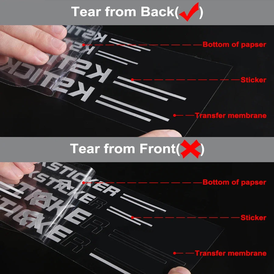 Reflective Taxi-Style Vehicle Decal Pair – 20 × 2.6 cm