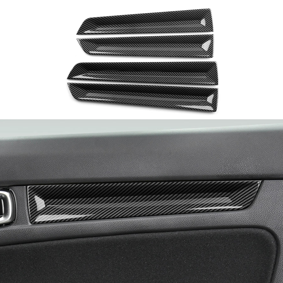 Carbon-Fiber-style Center Console and Gear Shift Panel Trim for Honda Civic 2022-2026