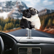 Cartoon Bobblehead Car Dashboard Ornament