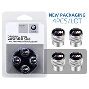 BMW M 50th-Style Aluminum Tire Valve Caps – 4-Piece Set