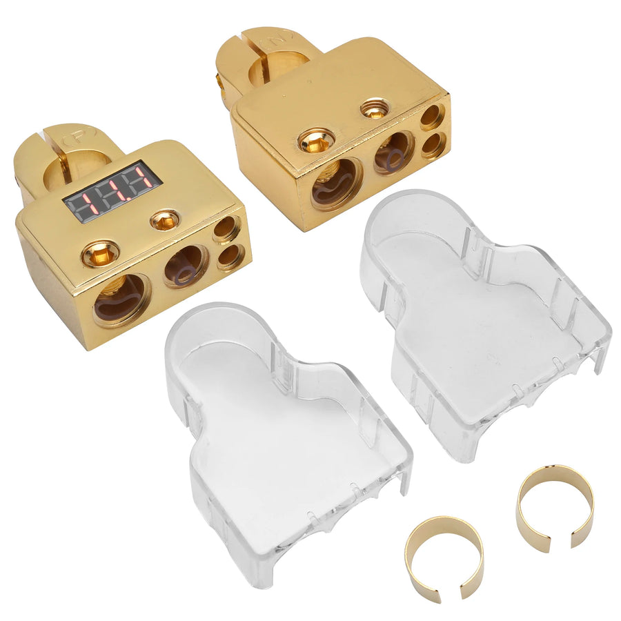 Digital Voltmeter Battery Terminal Connector Kit for 0/4/8/10 AWG Cables