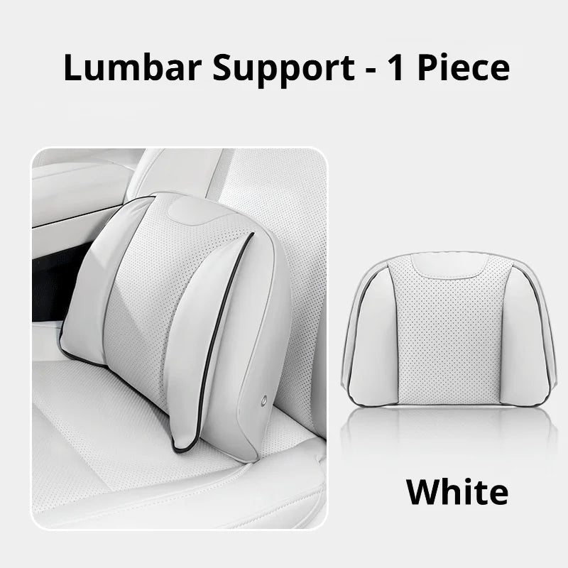 Tesla Car Headrest and Lumbar Support Pillow