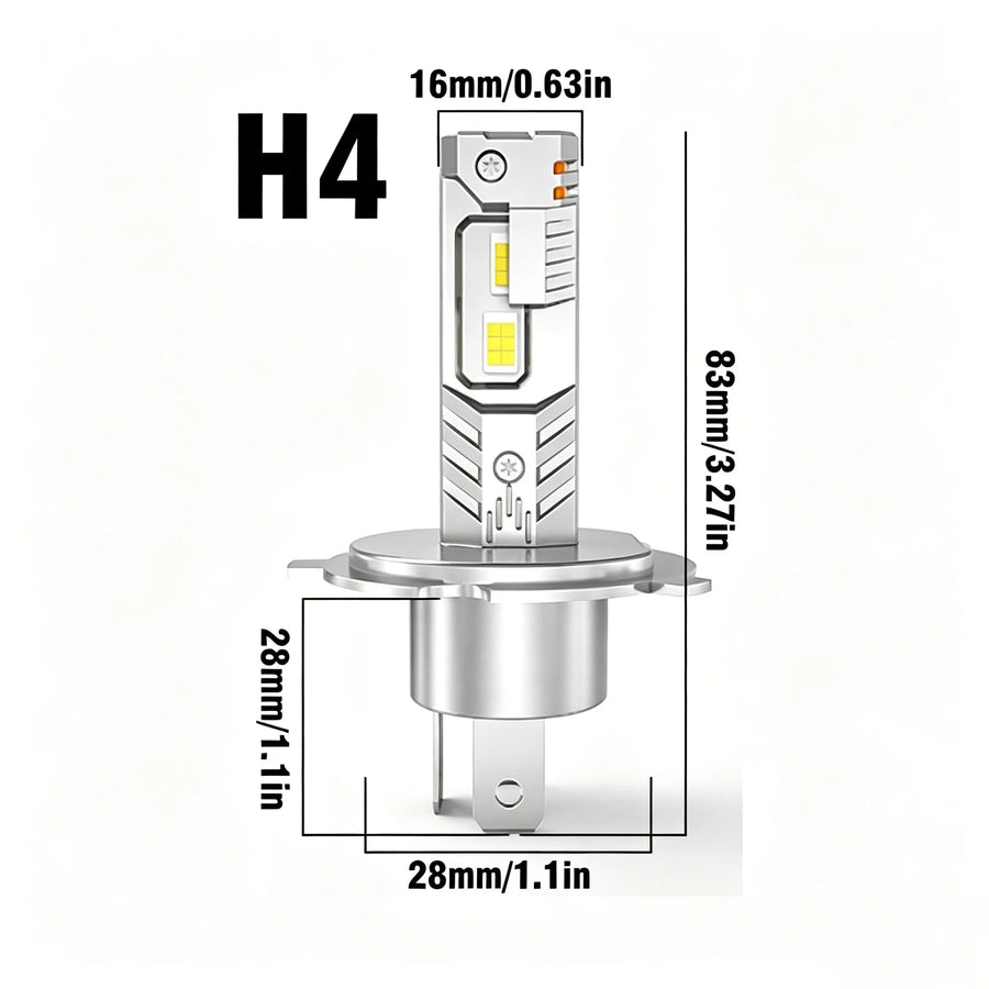 H1/H4/H7 LED Headlight Bulb – CANBUS, Compact