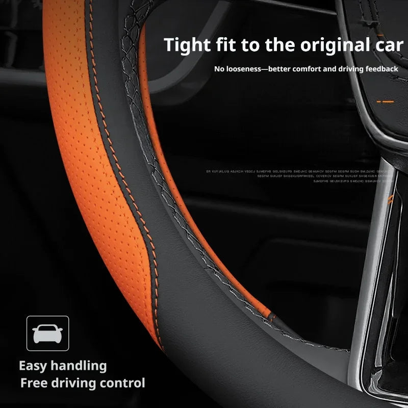 Nappa Steering Wheel Cover for Tesla