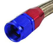 AN10 Stainless-Braided Fuel & Oil Hose Kit with Fittings, 1-1.2m