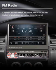7-Inch 1-DIN Retractable CarPlay and Android Auto Car Stereo