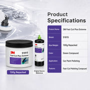 3M 51815 Fast Cut Plus Extreme Polishing Compound