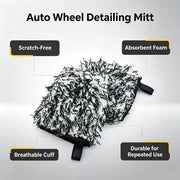 Microfiber Wheel Cleaning Mitts for Rims & Spokes