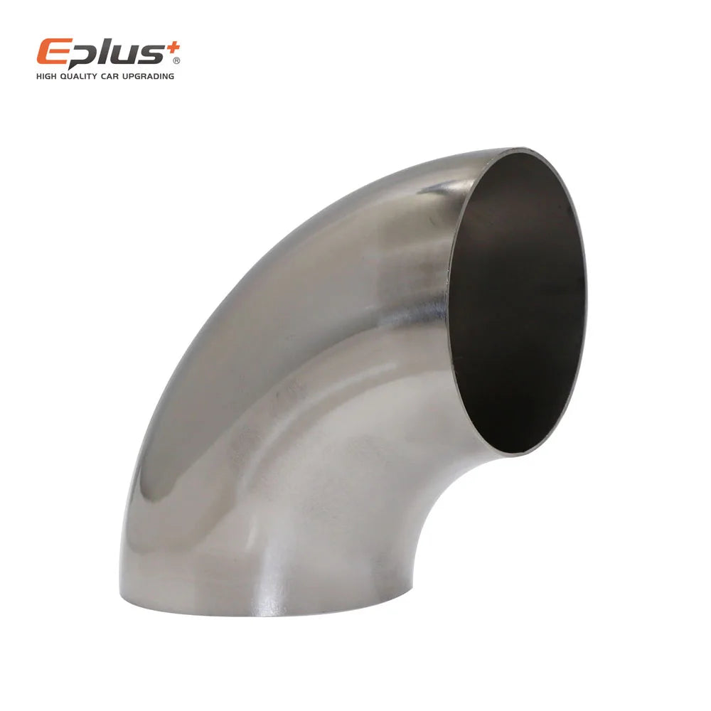 Universal 304 Stainless Steel 90-Degree Exhaust Pipe Elbow