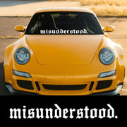 “Misunderstood” Windshield Banner Vinyl Decal – Multiple Sizes