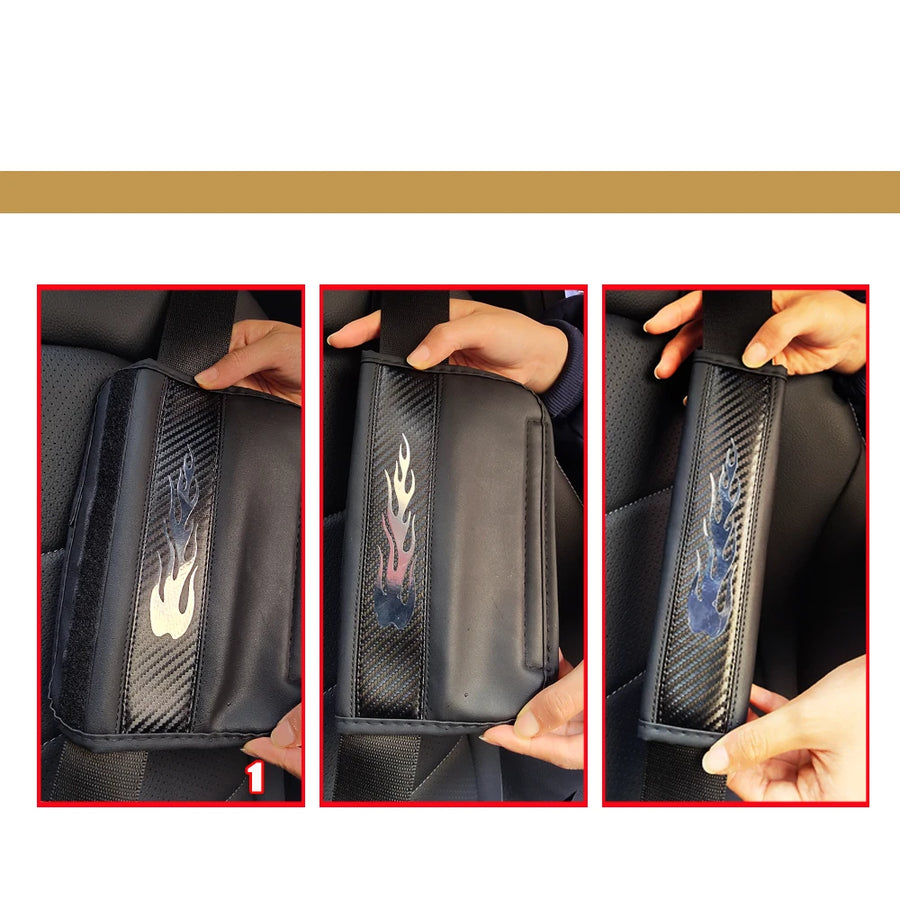 Seat Belt Shoulder Pad Set – PU leather