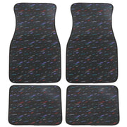 HKS Le Mans Confetti 4-Piece JDM Car Floor Mat Set
