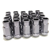 20-Piece 50 mm Aluminum Wheel Lug Nut Set – M12×1.25 or M12×1.5