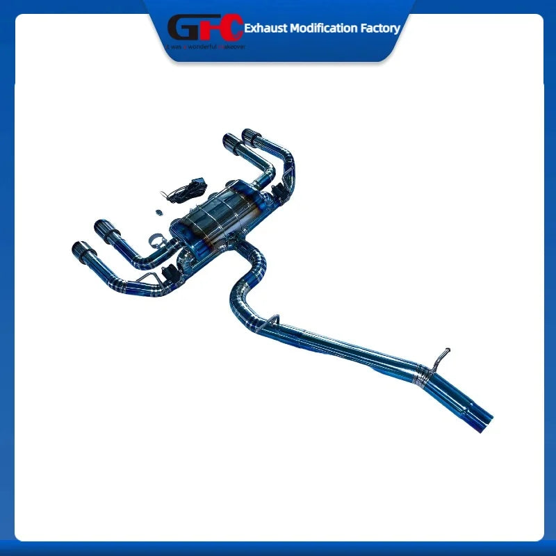 Titanium Alloy Valved Cat-Back Exhaust System for Audi S3 2014-2023