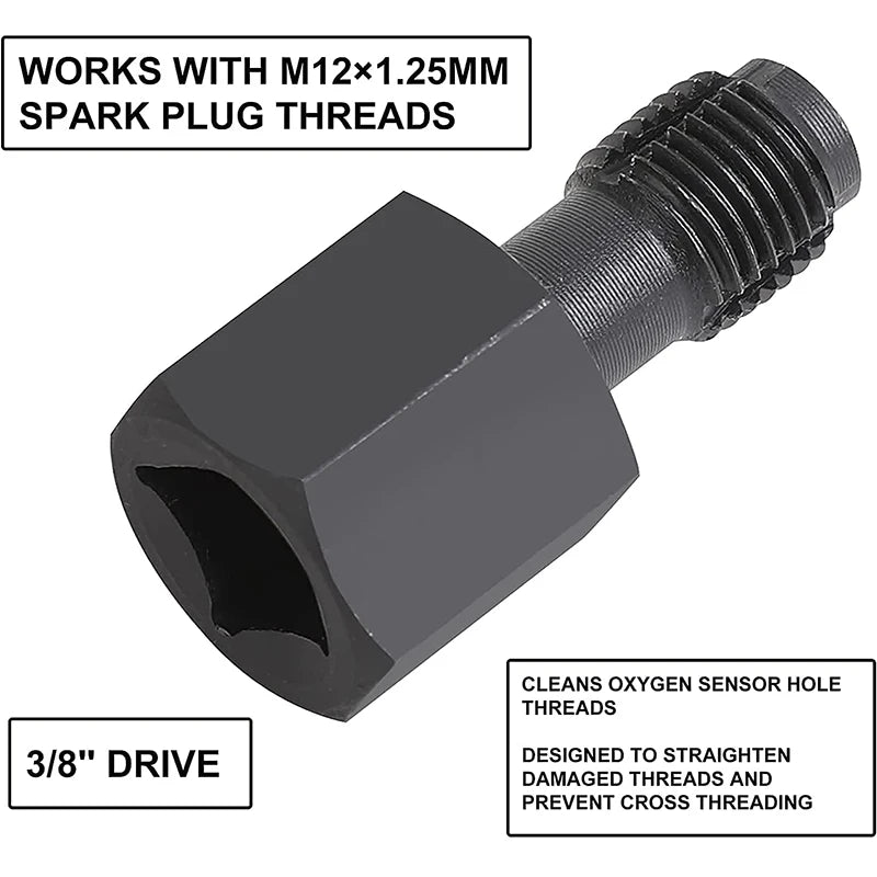 5-Piece Oxygen Sensor Socket and Thread Chaser Set