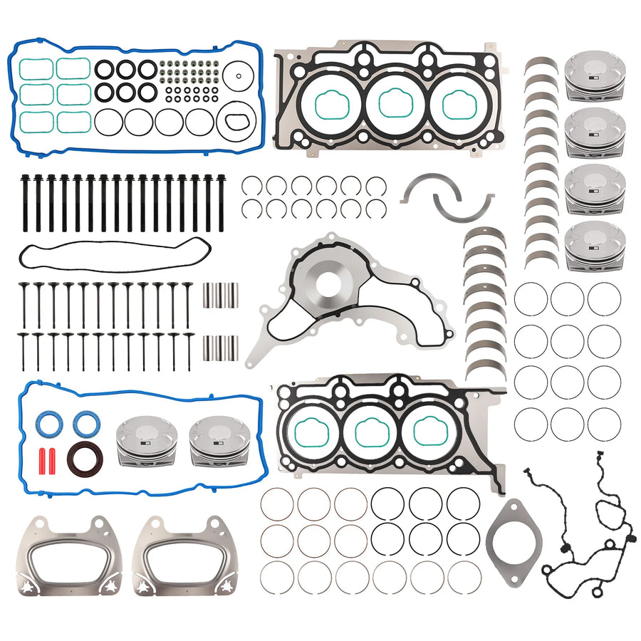 3.6L Piston, Ring, Valve and Bearing Kit for 2011–2016 Dodge Journey