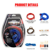 8-Gauge 1500W Car Amplifier Wiring Kit