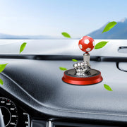 Solar-Powered Rotating Football Car Aroma Diffuser