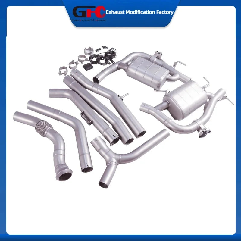 304 Stainless Steel Valved Cat-Back Exhaust System for Mercedes-Benz 2020-2024