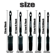 5-Piece Black Detailing Brush Set for Car Interiors