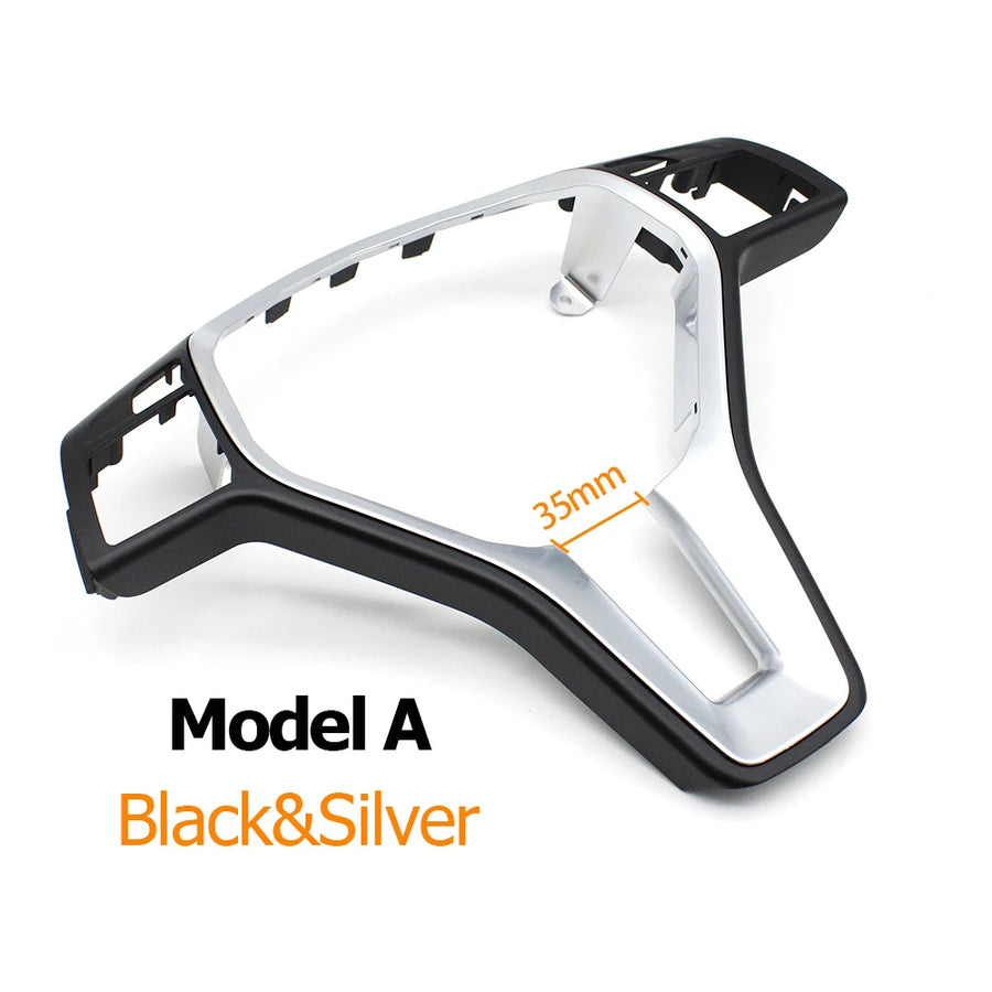 Steering Wheel Carbon Fiber Cover Panel Trim for Mercedes-Benz W176 W246 W204 X204 W212 W207 W156