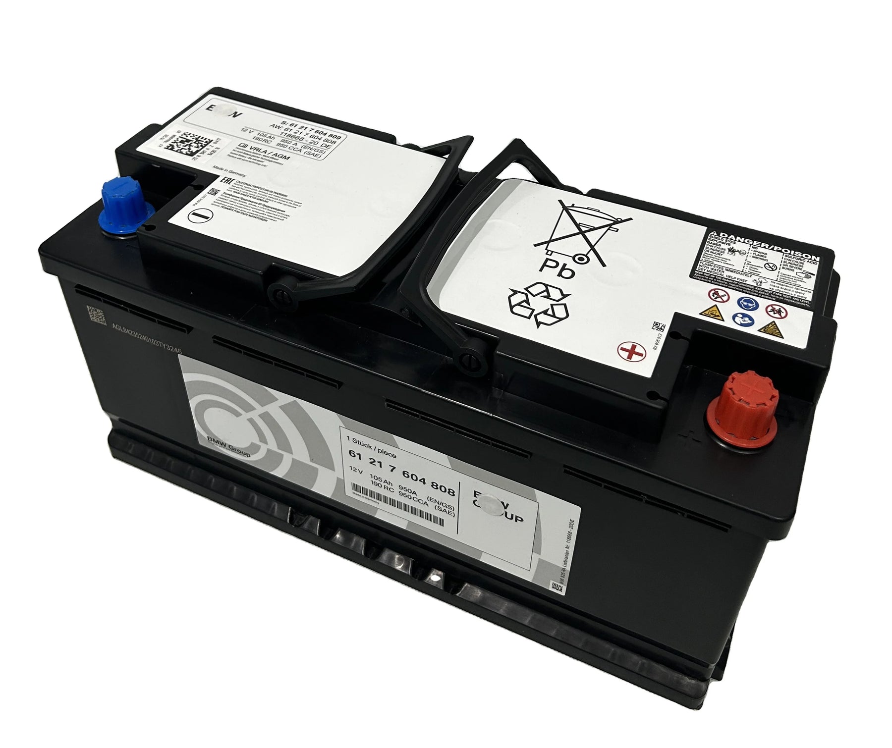 Genuine BMW 90 Ah AGM Battery – Part Number 61216924023
