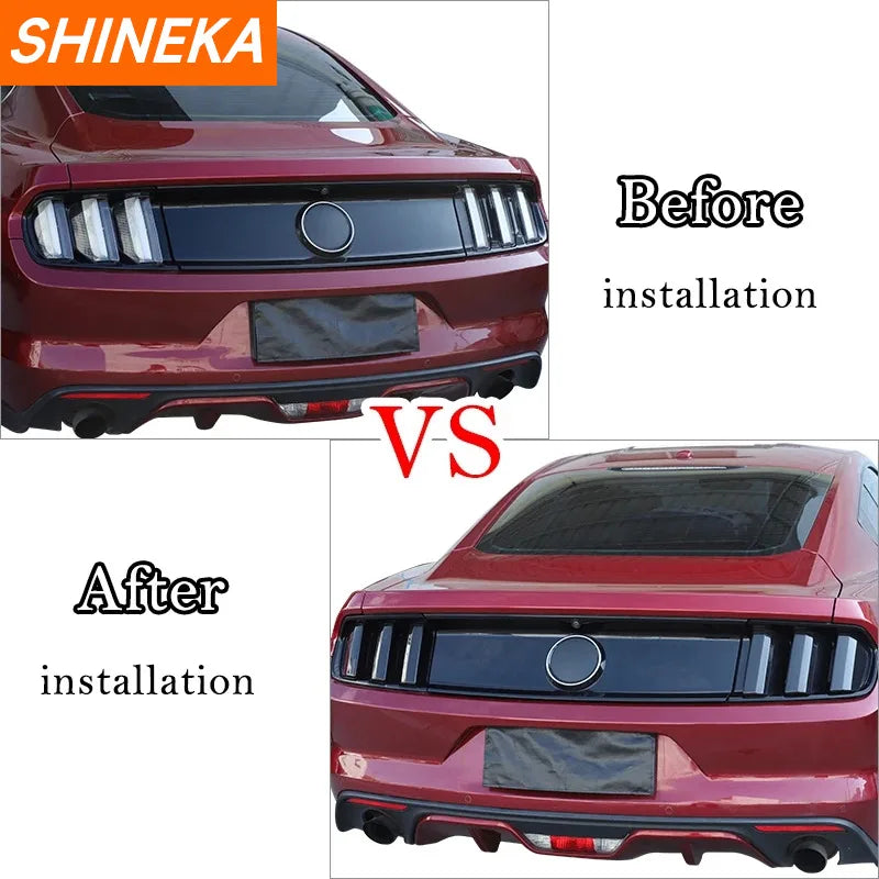 Smoked Taillight Cover Set – 2015–2017 Ford Mustang, 6-Piece