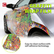 Graffiti Graphic Automotive Vinyl Wrap – Multiple Designs