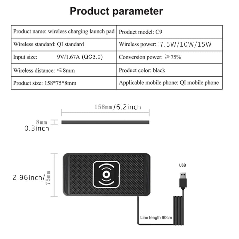 15W Wireless Car Charger