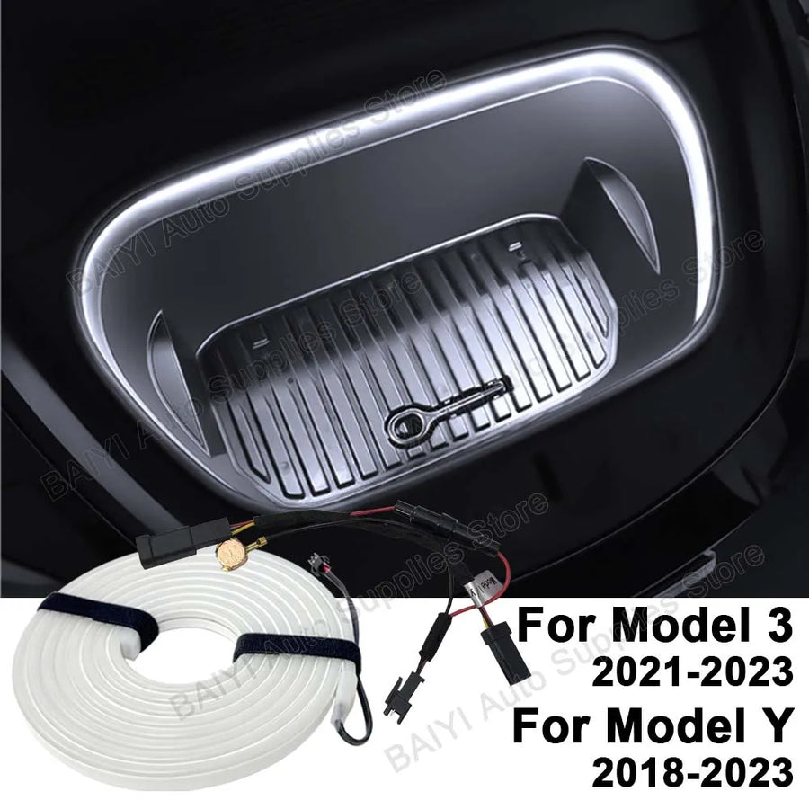 LED Front Trunk Ambient Light Strip for Tesla Model 3 and Model Y 2021–2025