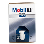 Mobil 1 High Mileage Full Synthetic 5W-30 Motor Oil, 12 Quart