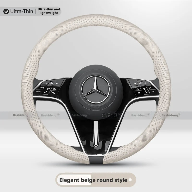 Nappa Steering Wheel Cover for MERCEDES-BENZ GLA GLB GLC GLE-Class A C E S Class