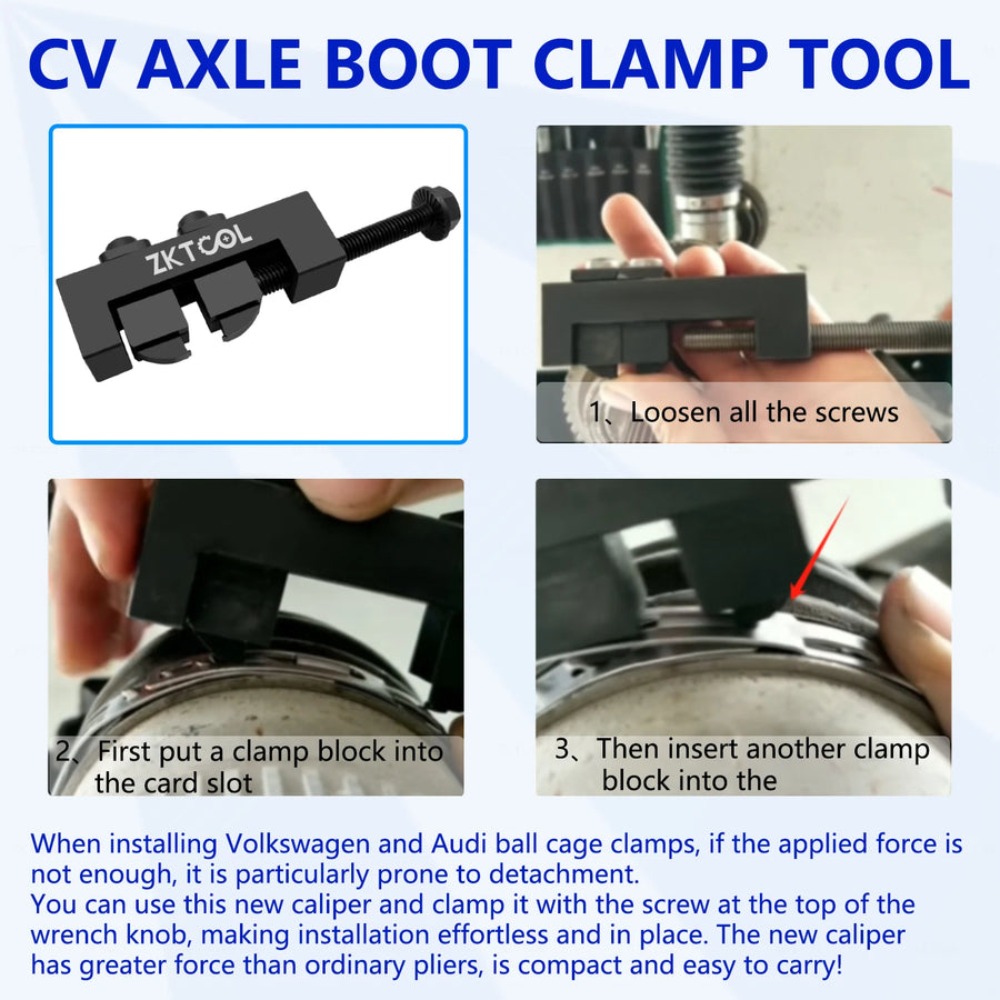 CV Axle Dust Cover Clamp Tool for Toyota Lexus Etc, Hose Clamp Tool Dust Cover Clamp Tool Accessories