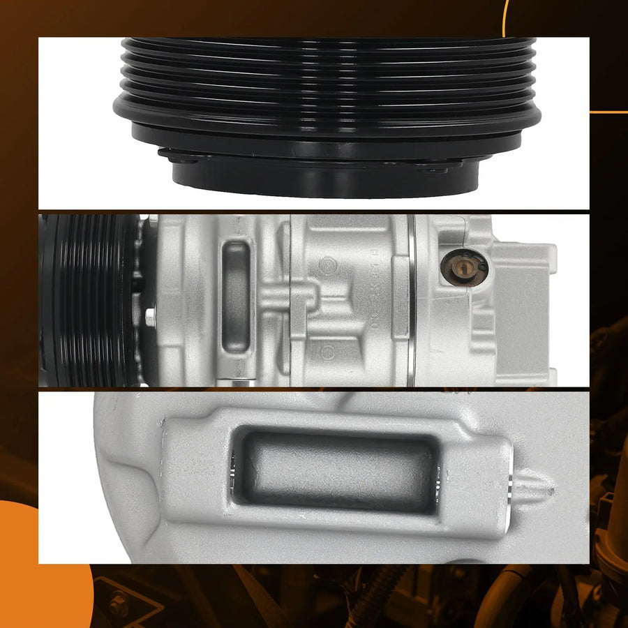 A/C Compressor for Ford Explorer 2011-2015, 6-Groove