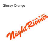 Night Runner Windshield Vinyl Decal – Multiple Sizes