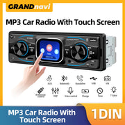 1-DIN Bluetooth Touchscreen Car Stereo with USB, SD and AUX