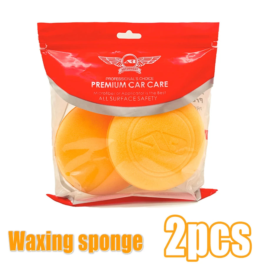 Orange Foam Wax Applicator Pads, 2- or 6-Pack