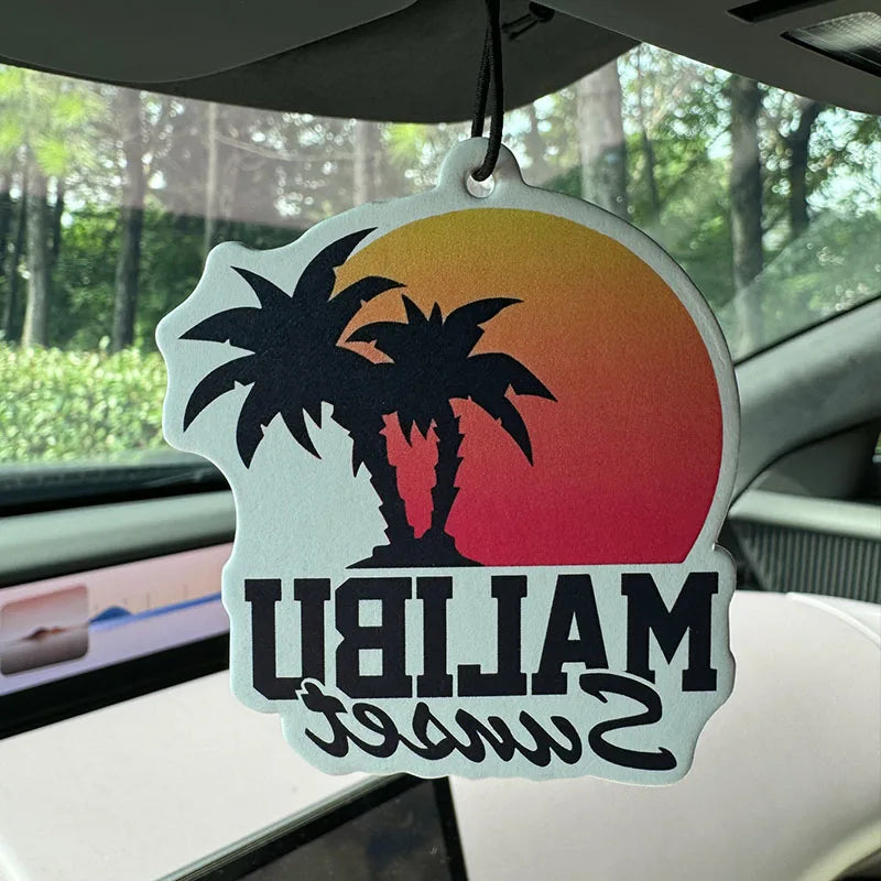 Malibu Sunset Hanging Car Air Freshener - 1 or 3 Pack