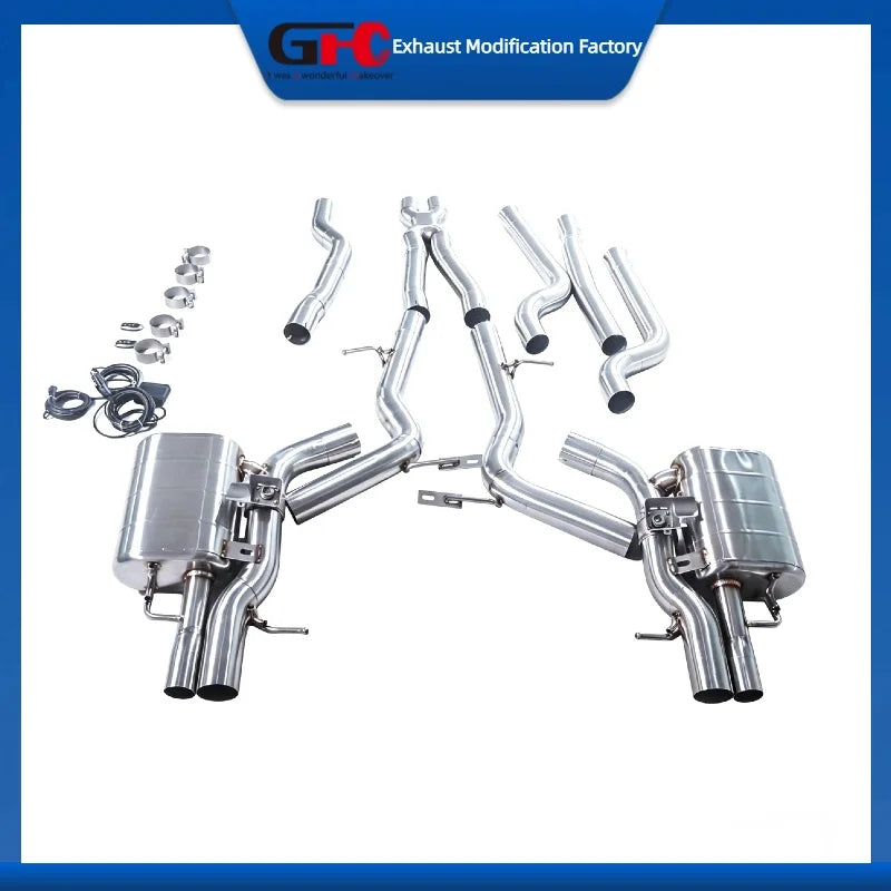 304 Stainless Steel Catback Valvetronic Exhaust System for Mercedes-Benz Amg 4.0T 2019-2023 Valve