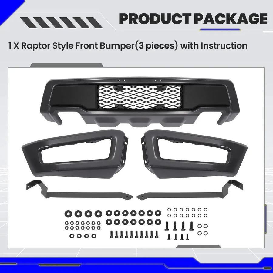 Raptor-Style Front Bumper Assembly – 2018–2020 Ford F-150