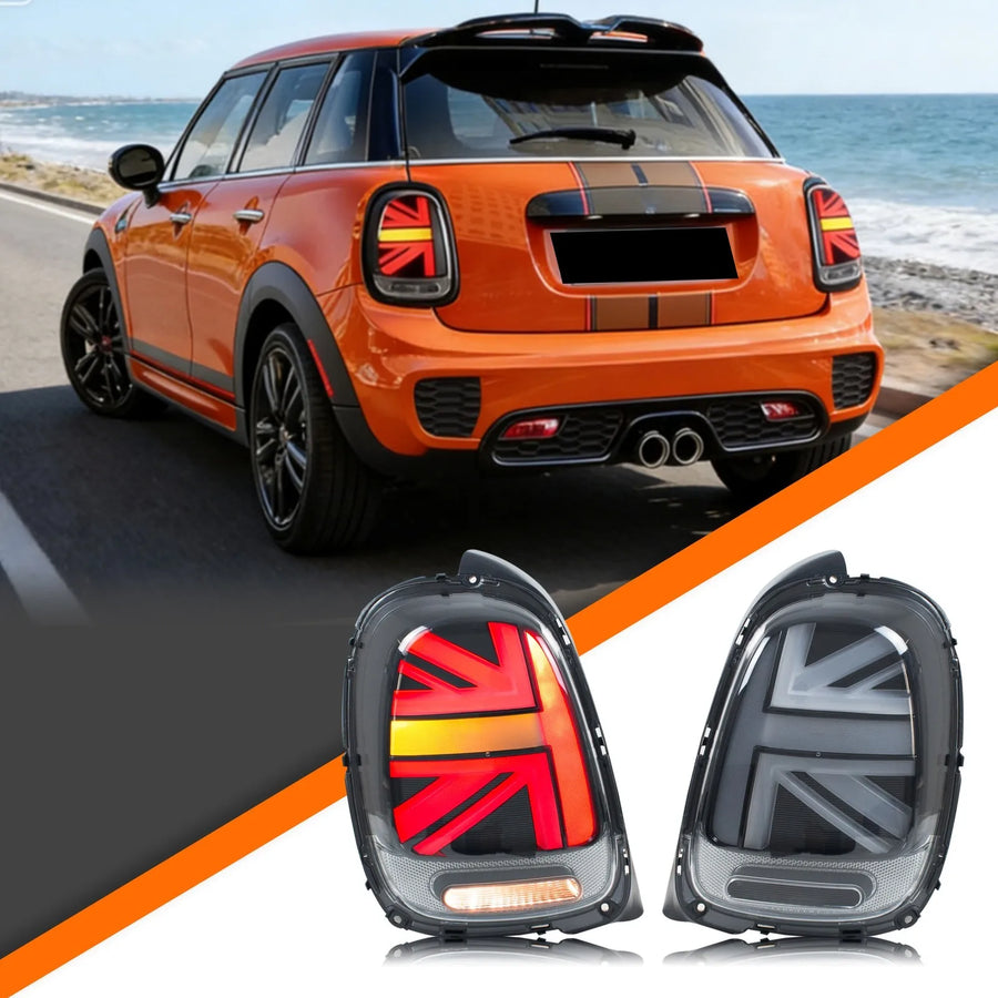 MINI Cooper F55/F56/F57 Union Jack LED Tail Light Pair – 2014–2023