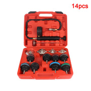 Radiator Pressure Tester and Cooling System Vacuum Refill Kit, 14/28-Piece Options