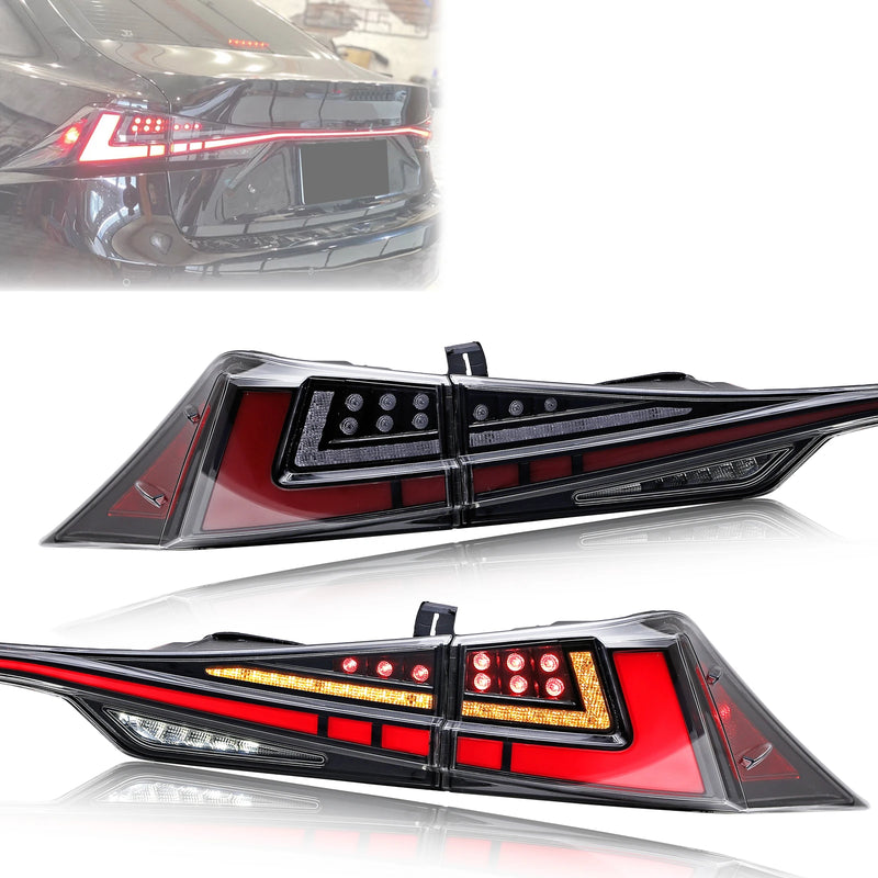 Lexus 3IS Clear Sequential LED Tail Light Pair – 2014–2020