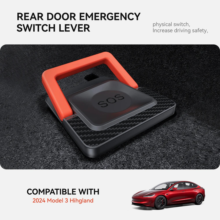 Emergency Rear Door Release Handle for Tesla Model 3/Y
